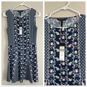 NWT BCBG MAXAZRIA floral dress XS